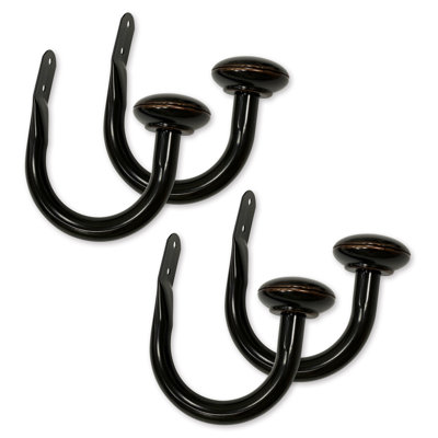 1" Holdback Gunmetal 4-pack