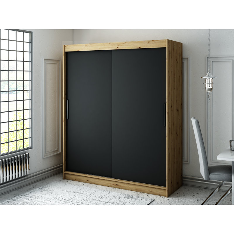 Weil 2 Door Manufactured Wood Wardrobe, 200cm H x 180cm W x 62cm D