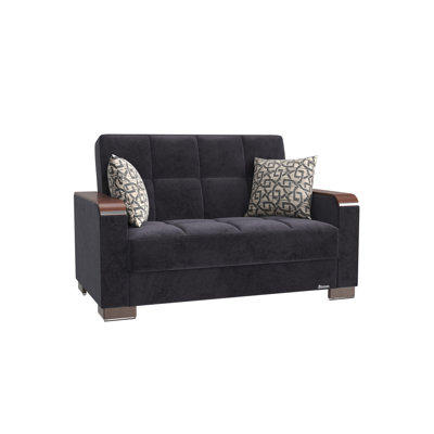 Causeuse rembourrée en bois avec rangement Primenest Zenaero X Collection