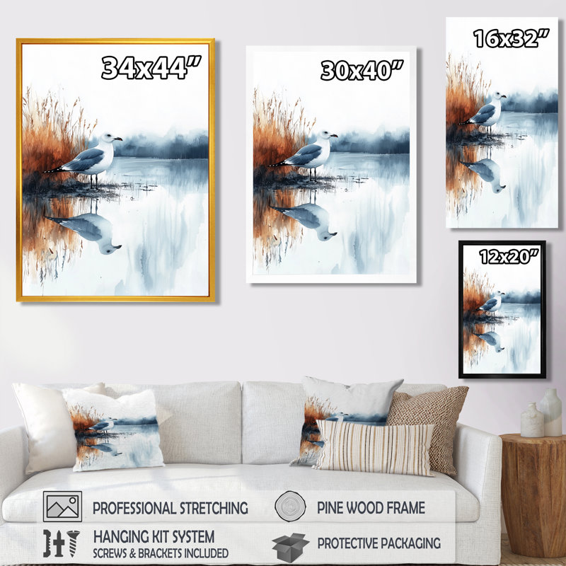 Avdie - Animals Wall Art, H 40 po x l 30 po, Reproduction encadrée d'une seule photo, Doré