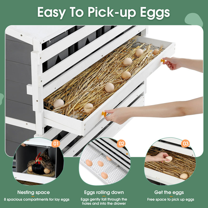 Wooden Chicken Nesting Box For Laying Eggs