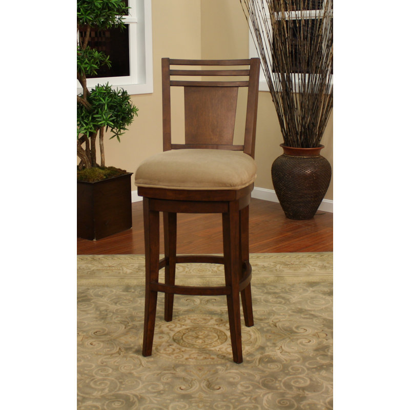 Tabouret en moka avec toile basilic evensta, 30"