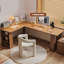 Bureau en bois massif en forme de L Modern Minimalist-1916428243