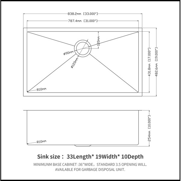 Dimensions du produit