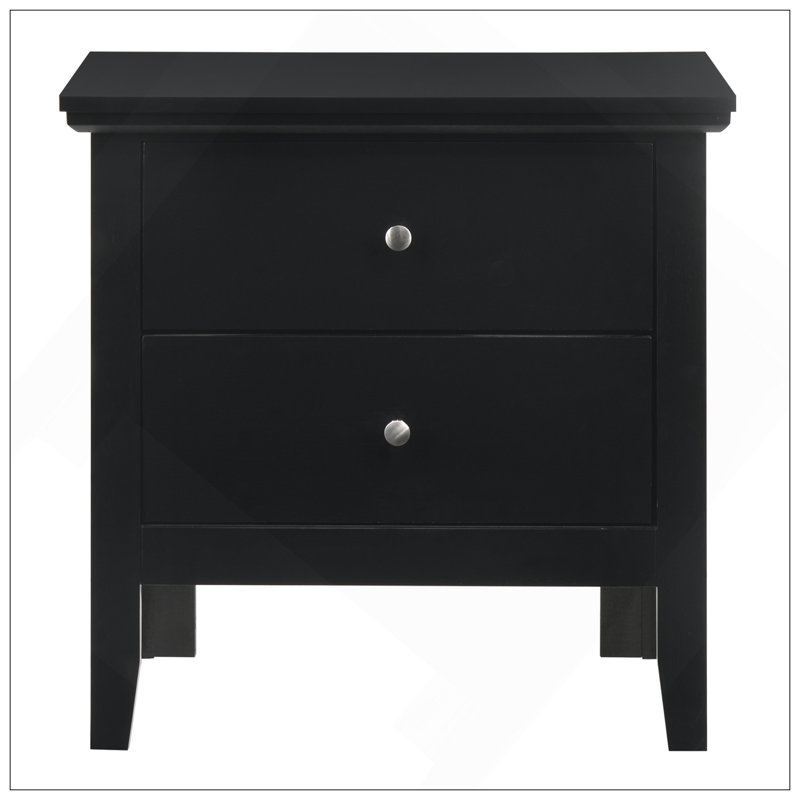 Table de chevet élégante avec tiroirs, parfaite pour ajouter une touche de sophistication et de rangement à votre chambre à coucher.