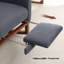 Chaise berçante de 30 po de largeur avec pieds et repose-pieds en bois massif-1501501098