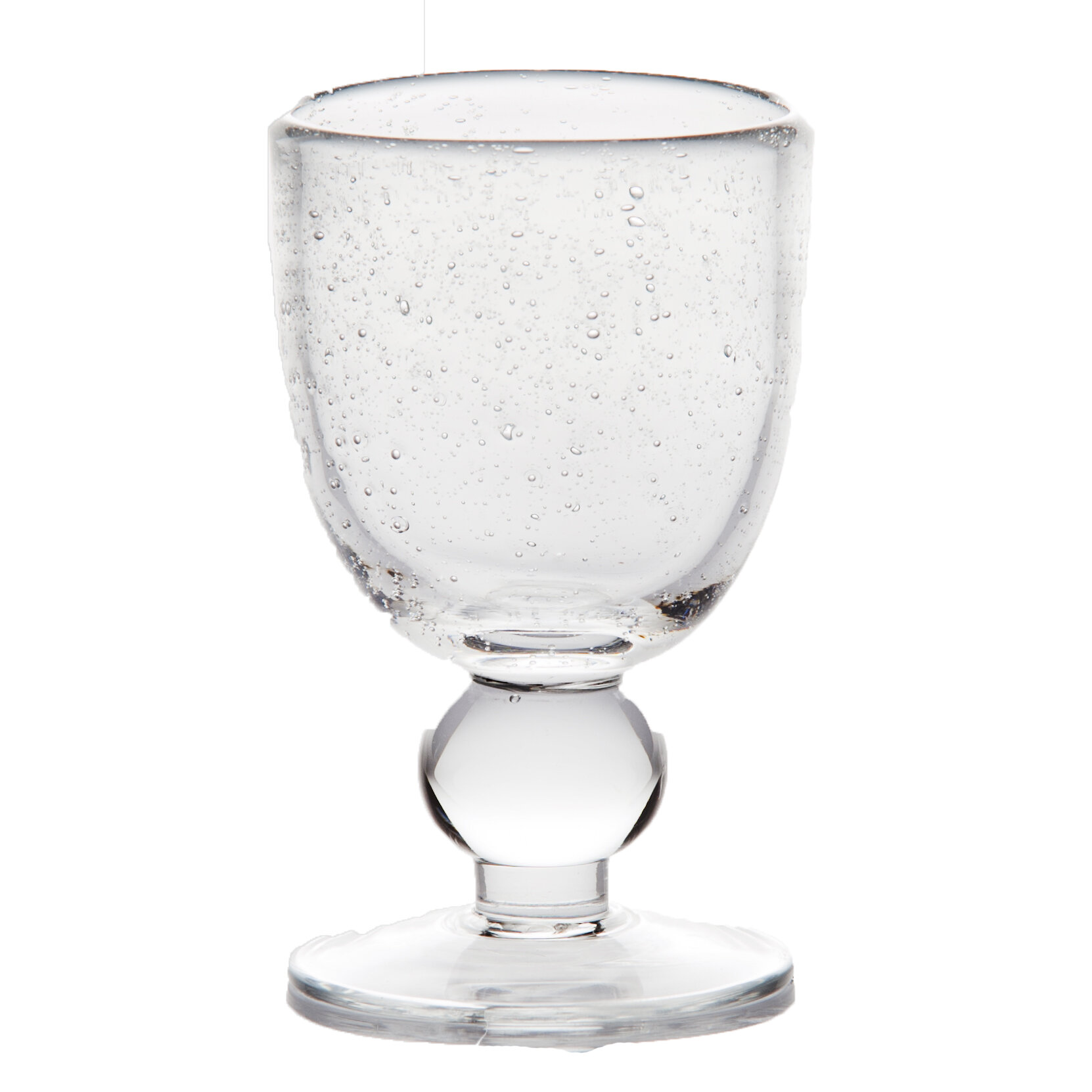 Abigails 726021 Frosted Wine Glass, Set of 4, White