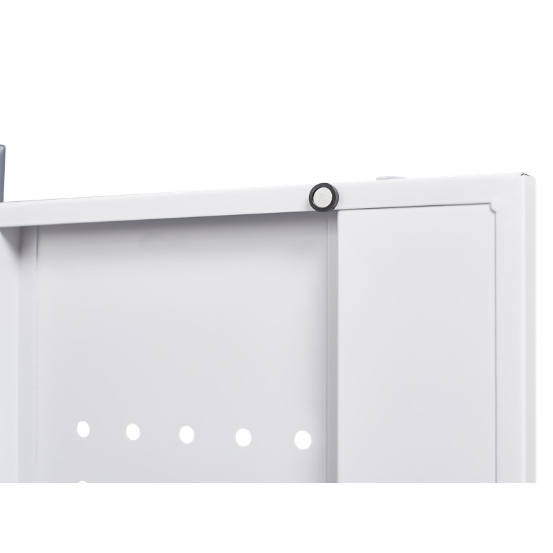 Nettoyer les armoires à outils avec serrures de porte, grandes armoires de rangement pour les cuisines, les garde-manger, les bureaux, gris et blanc