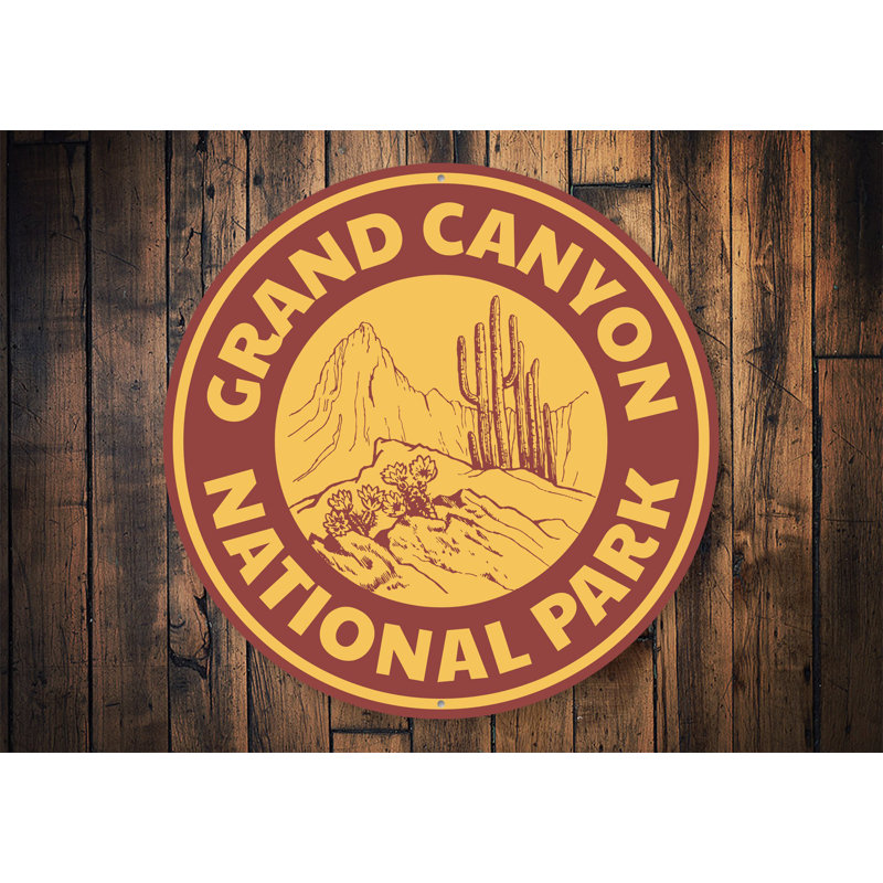 Grand Canyon Park Aluminum Sign, 12" H x 12" W x 0.04" D