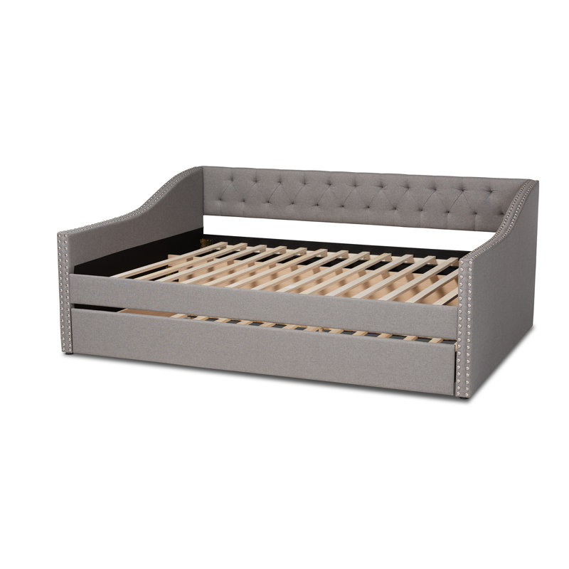 Weldon Upholstered Daybed, Light Gray, Queen