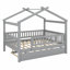 Lit en bois avec couchette-1050307681