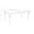 6 Piece Dining Room Furniture Set Contains a Rectangle Kitchen Table with Butterfly Leaf and 4 Dining Chairs with a Bench, 42x60 Inch, Linen White