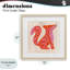 «Whimsical Folk Fox», impression sous verre encadrée, design par The Paper Curator-547064593-547064595