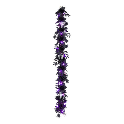 6ft. Bad to the Bone Haloween Garland with LED Lights