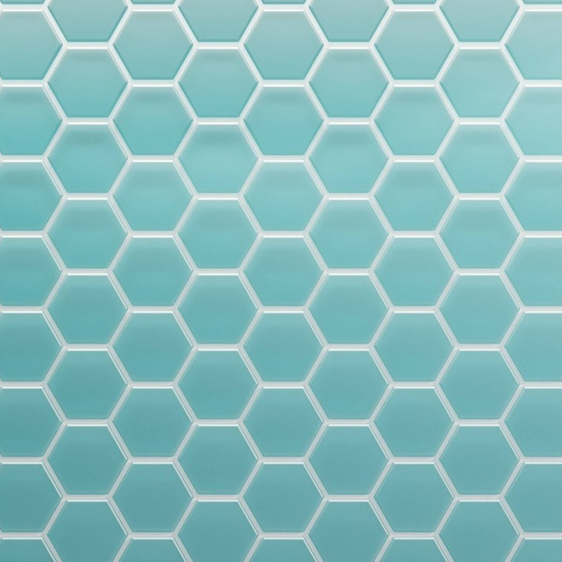 3" Beehive 10.25in.x11.75in. Glass Mosaic Tile, Skyline Matte