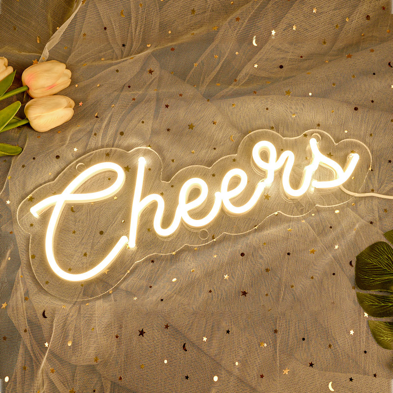 Debora 5.5" LED Cheers Neon Sign