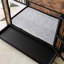 Cage décorative rustique pour animaux de compagnie, cage pour chien 38,9 po avec 2 portes coulissantes et cadre en fer épais