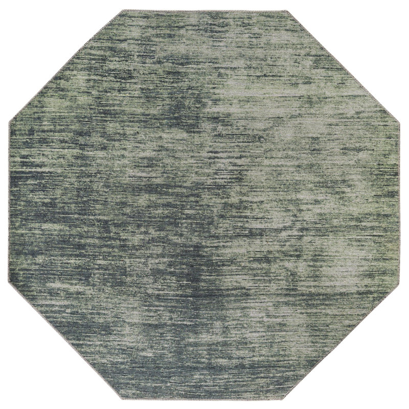Ikhasa Chenille Abstract Indoor Rug, Octagon 5'