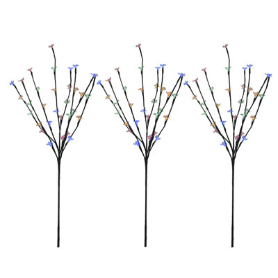 Branches d'arbres artificiels pré-éclairées 2,5 pi - lumières DEL