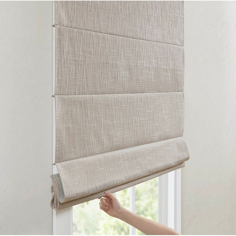 1 toile de rideau occultant romaine sans cordon 27 x 64 po, L 34,01 po x L 64,01 po
