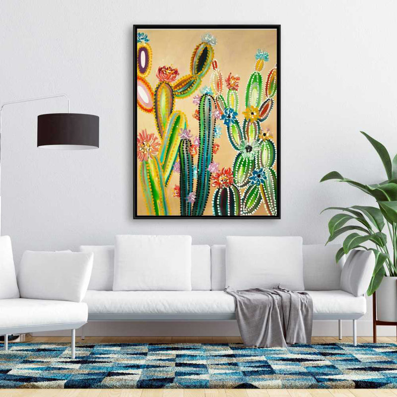 Desert Gems - Exotic Office Framed Canvas Home Decor Art