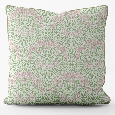 Floral Square Throw Cushion With Filling