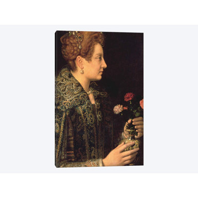 « portrait of a féminin », reproduction d’impression sur toile tendue
