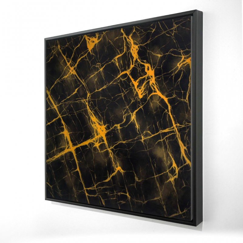 " Black And Gold Marble "