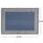 Blue Rectangle Polypropylene 5'3"x7' Rug