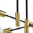 Rensselear 4 - Light Dimmable Sputnik Modern Linear Chandelier