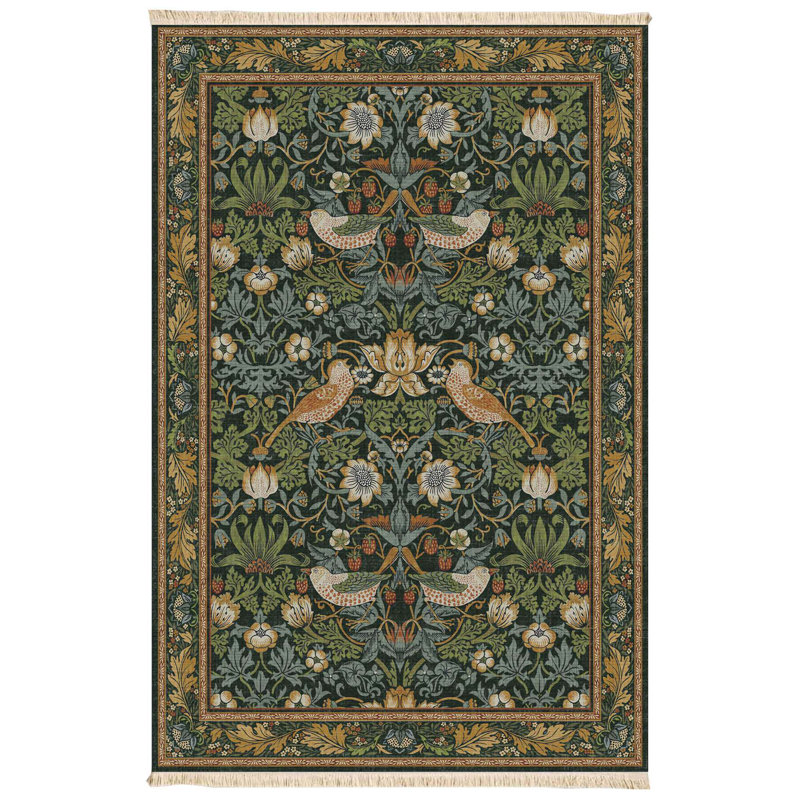 Tapis bleu sarcelle foncé
