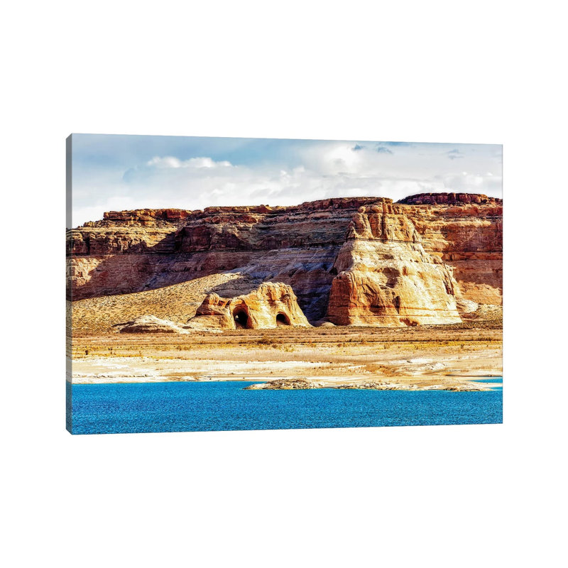 Coves on Shore of Lake Powell 1 Piece Wrapped Canvas Wall Art, 101.6 cm H x 66.04 cm W x 3.175 cm D