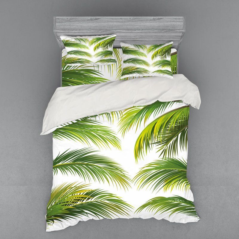 Coastal Polyester Paisley Duvet Cover, Queen Duvet Cover + 3 Additional Pieces