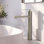 Robinet de lavabo de salle de bain à un trou, robinet de lavabo de salle de bain à poignée simple avec ensemble de drain