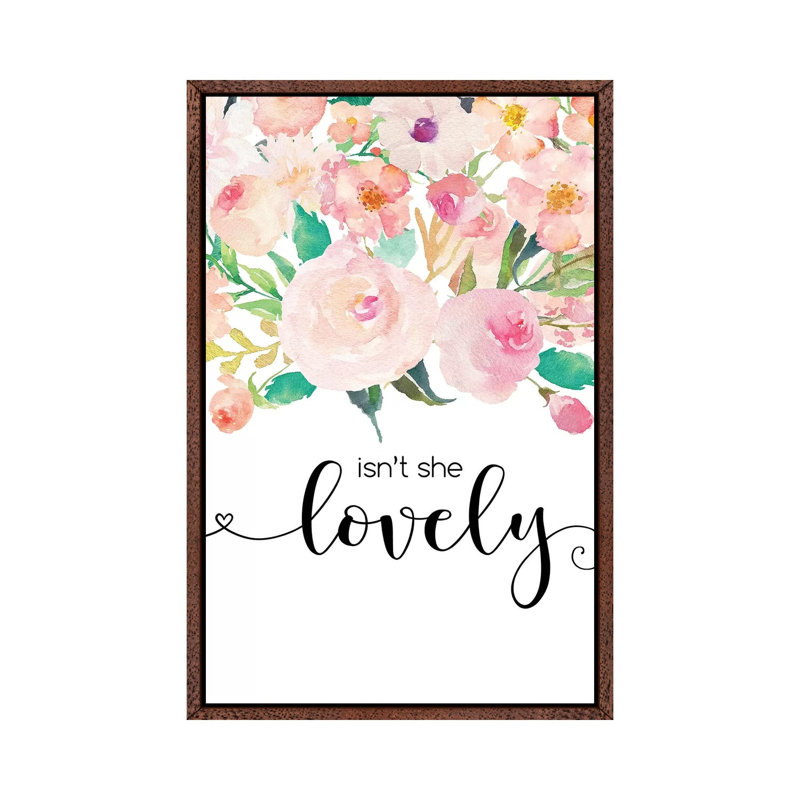 Isn't She Lovely - Painting on Canvas, 101.6cm H x 66.04cm W x 3.81cm D, Classic Brown Wood Framed