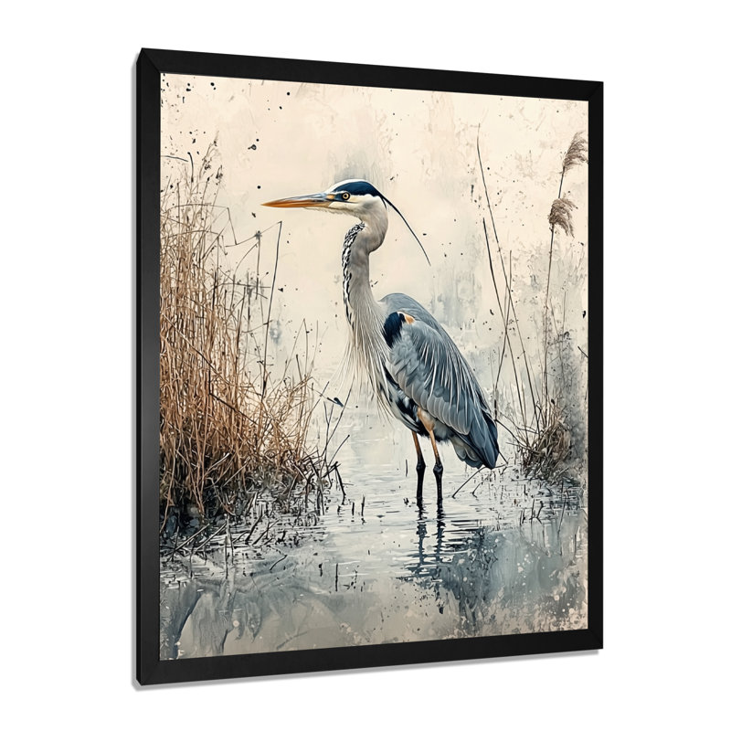 Ayaaz - Animals Wall Art Living Room, 20" H x 12" W, Picture Framed, Black
