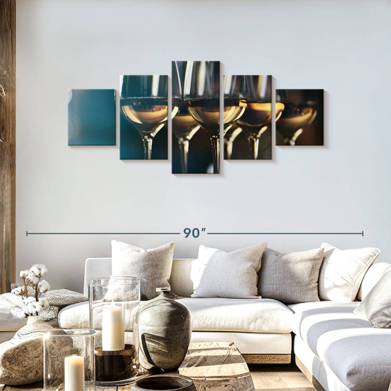 White Wine Party, H 30 po x l 68 po