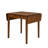 Extendable Dining Table, Rectangular Drop Leaf Table with Solid Wood Legs, Walnut Expandable Kitchen Table for Small Spaces