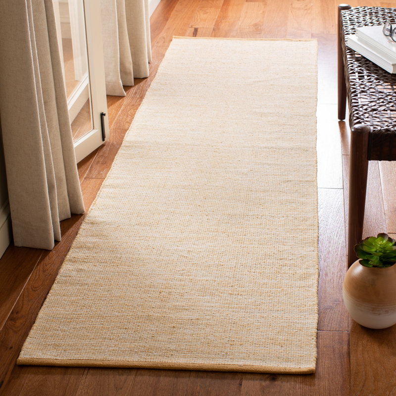 Tapis en coton à tissage plat Linus, Tapis de couloir 2 pi 3 po x 8 pi