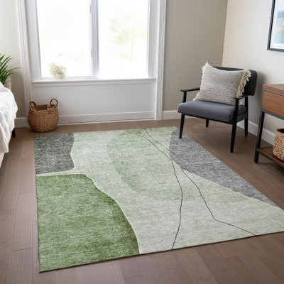 Cherylleigh Washable Abstract Indoor / Outdoor Rug