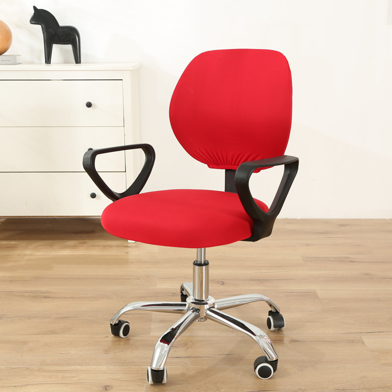 Housse pour tabouret à coussins carrés / rectangulaires, 100% polyester rouge