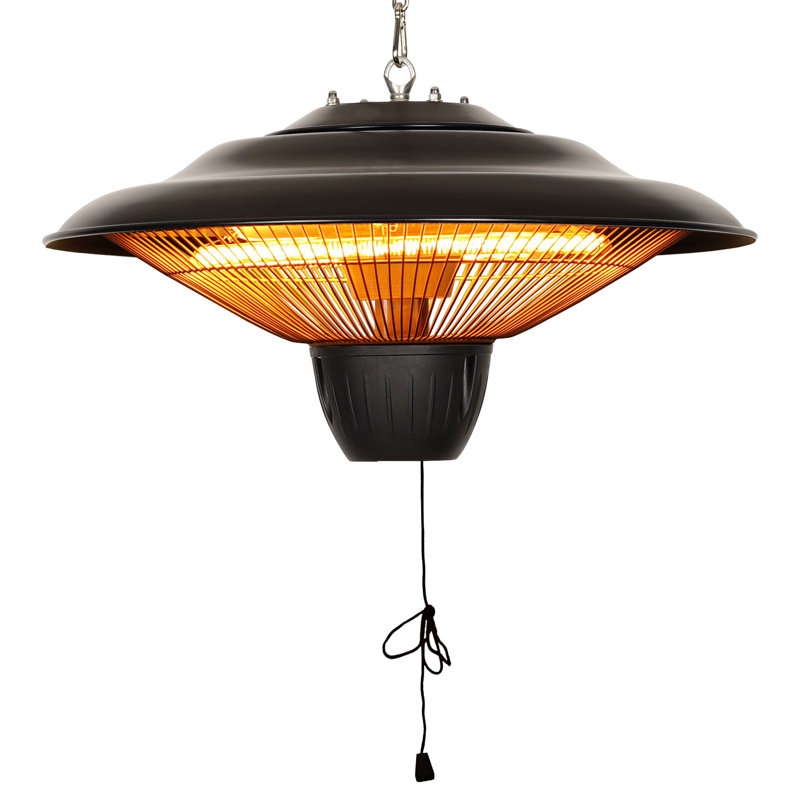 Chauffe-terrasse électrique suspendu 1500 Watts