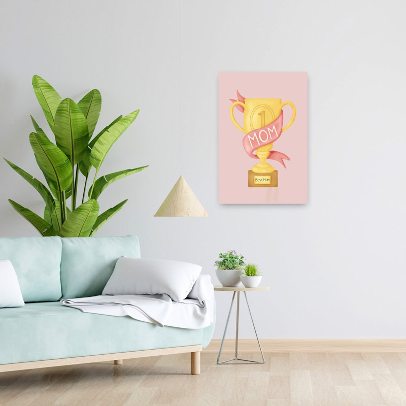 «Best Mom», reproduction d'art mural abstrait contemporain, H 24 po x l 16 po