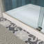 Smooth Sliding Glass Shower Door, Brushed Nickel Finish, Modern Bathroom Upgrade