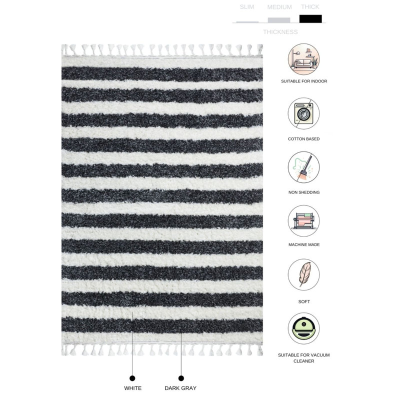 Tapis rectangulaire Benjamin, Rectangle 2 pi 8 po x 5 pi