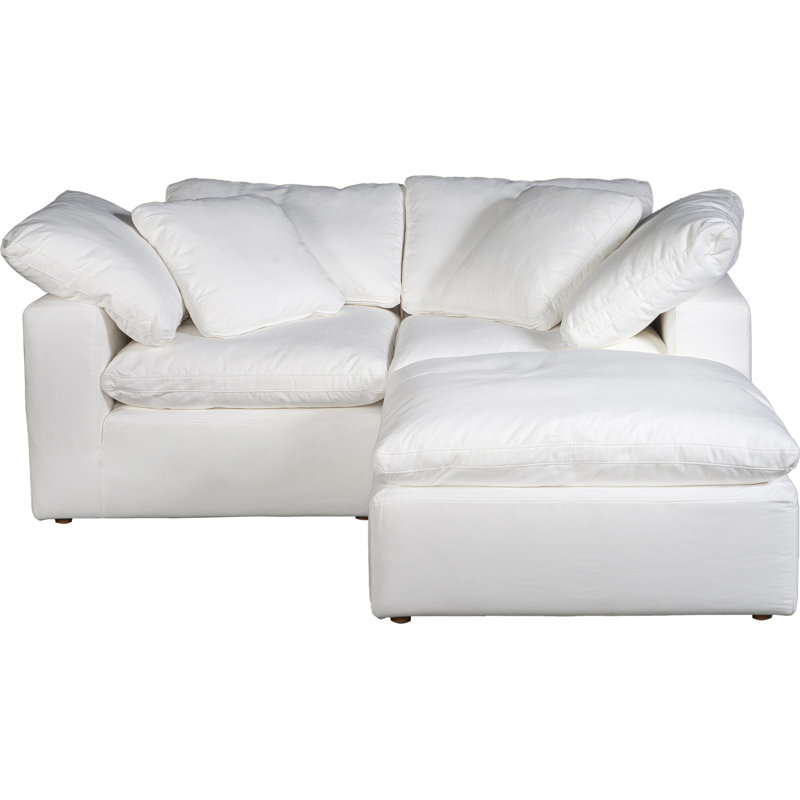Tila 3 - Piece Performance Fabric Modular Sectional, White Livesmart®