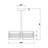 Luminaire suspendu cage en laiton huilé 15 pouces Milly 3 lumières