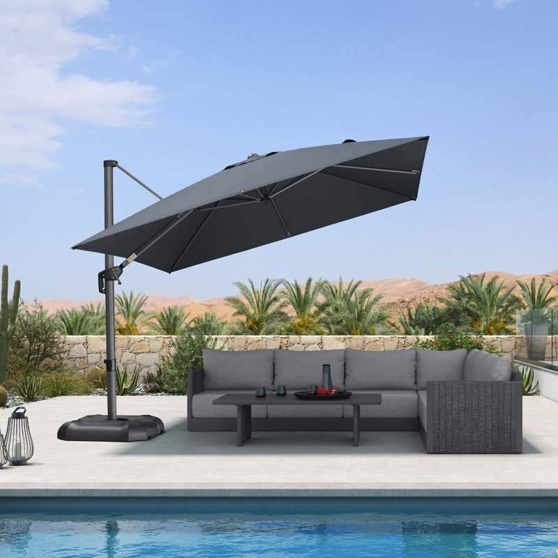 304cm Cantilever Parasol, Grey