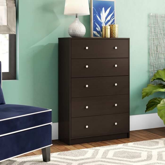 Wade Logan® Guilford 5 - Drawer Dresser & Reviews | Wayfair