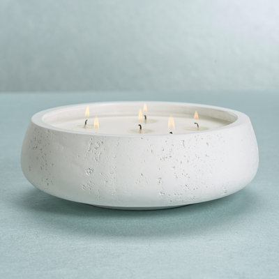 Fresh Scented Tealight Candle with Concrete Holder